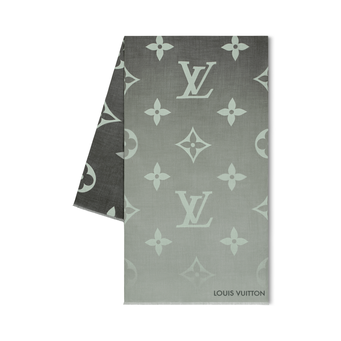 LOUIS VUITTON ストール グレーxネイビー140cm x140cm LOUIS VUITTON ストール グレーxネイビー140cm x140cm LOUIS VUITTON